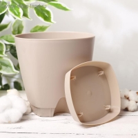 Горшок для цветов с прикорневым поливом Amsterdam, 2,5 л, цвет молочный шоколад