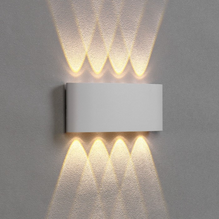 Светильник фасадный «Полусфера», FSD-067, 8 Вт, 3000К, 4 луча, IP65, 220 В, пластик, белый 1008421 Светильник фасадный «Полусфера», FSD-067, 8 Вт, 3000К, 4 луча, IP65, 220 В, пластик, белый 1008421