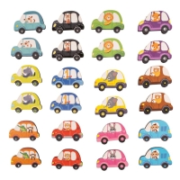 Игра настольная мемо &laquo;Машинки&raquo; Far far land wood (24 фишки в коробке)