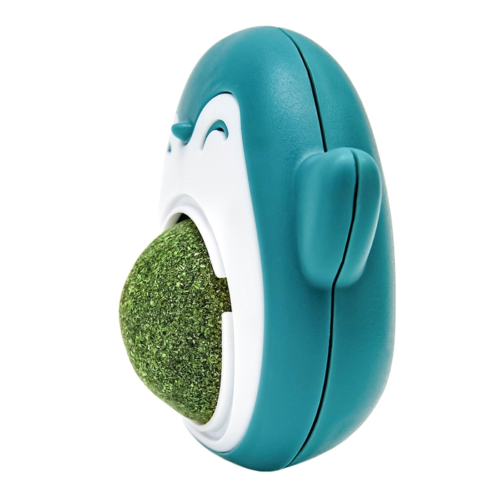 Игрушка для кошек с кошачьей мятой Игрушка для кошек с кошачьей мятой "Пингвин", 6 см, бирюзовая