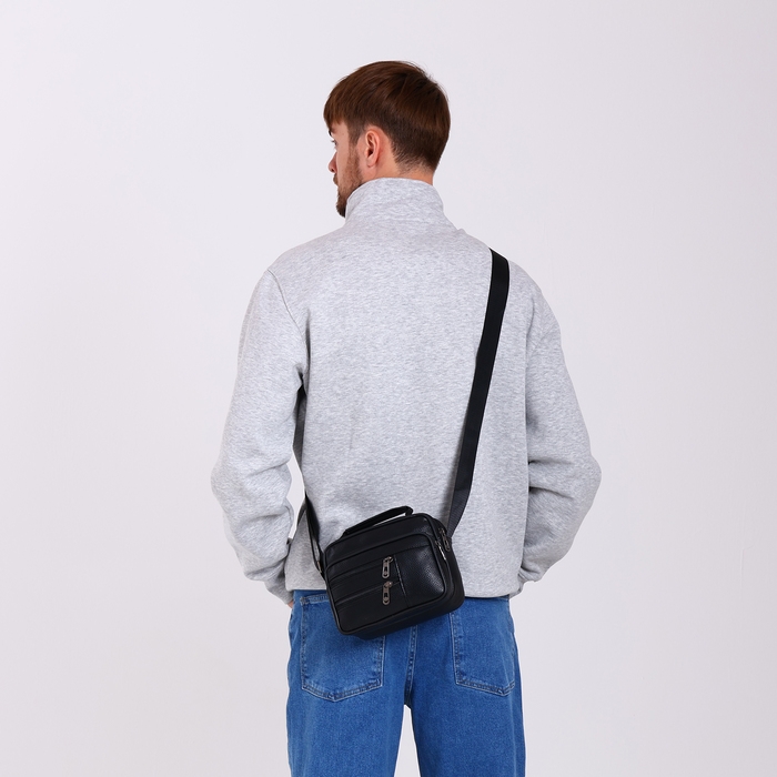 Сумка мужская, цвет чёрный Сумка мужская, цвет чёрный