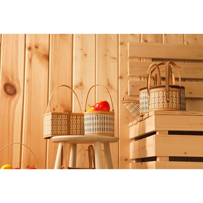 Корзина для хранения Доляна Nature, 19&times;14&times;12, бамбук