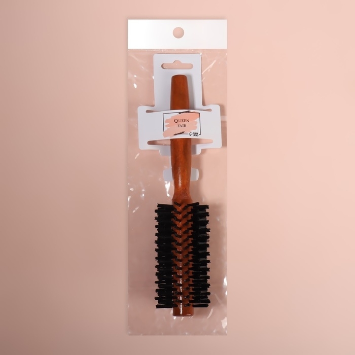 Брашинг, d = 2/5 &times; 22 см, искусственная щетина, цвет &laquo;тёмное дерево&raquo;