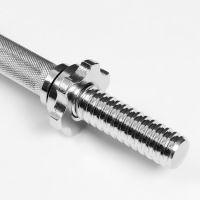 Гриф гантельный, металлический, хромированный d=28 мм, 40 см Гриф гантельный, металлический, хромированный d=28 мм, 40 см