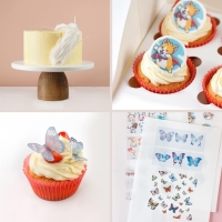 Рисовая бумага для украшения кондитерских изделий, 30&times;21&times;0,1 см, цвет белый