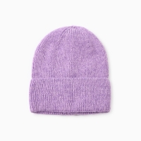 Шапка женская MINAKU, цвет фиолетовый, р-р 56-58 Шапка женская MINAKU, цвет фиолетовый, р-р 56-58
