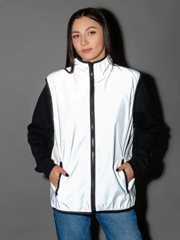 Жилет двусторонний Manifest из светоотражающей ткани, серый, размер XL/XXL