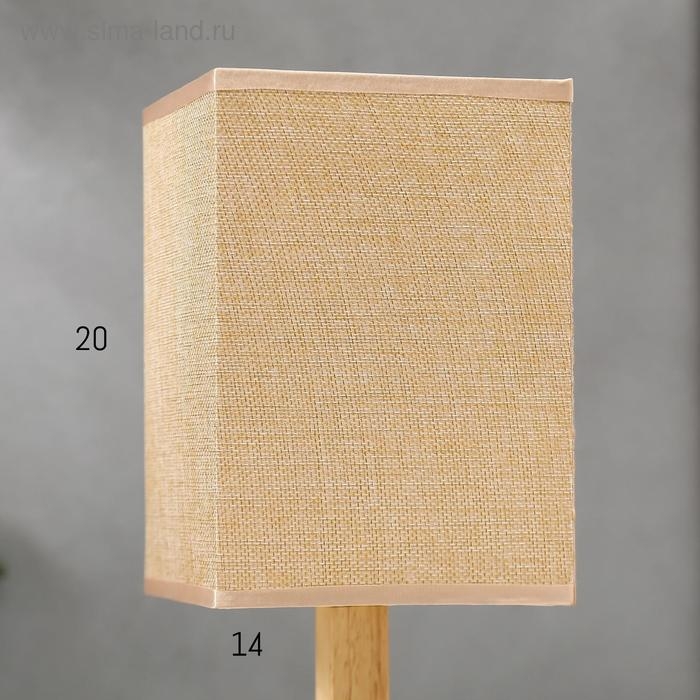 Лампа настольная 16226/1BG Е27 40Вт светлое дерево-бежевый 14х14х32,5 см RISALUX