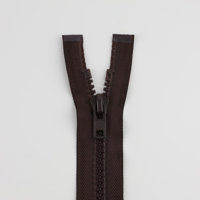 Молния &laquo;Трактор&raquo;, №8, разъёмная, замок автомат, 80 см, цвет коричневый