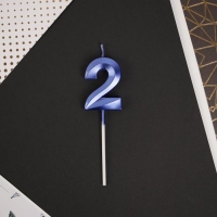 Свеча для торта, цифра «2», 11,5 х 2,3 см Свеча для торта, цифра «2», 11,5 х 2,3 см