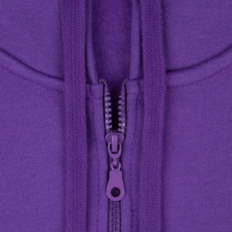 Толстовка на молнии с капюшоном Siverga Heavy 2.0, фиолетовая, размер XS