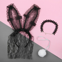 Карнавальный набор &laquo;Я твоя зайка&raquo;, ободок-ушки, чокер, хвостик