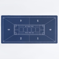 Сукно для покера, прорезиненное, 120 х 60 см, толщина 3 мм, синее Сукно для покера, прорезиненное, 120 х 60 см, толщина 3 мм, синее