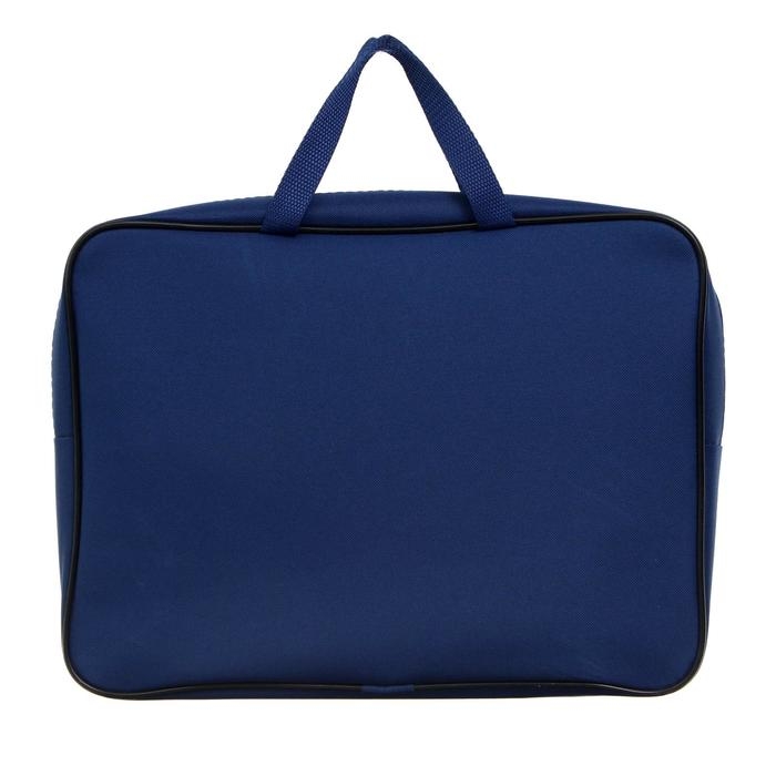 Папка с ручками А4, 360 х 270 х 80 мм, текстильная, внутренний карман, синий 1Ш48 Папка с ручками А4, 360 х 270 х 80 мм, текстильная, внутренний карман, синий 1Ш48