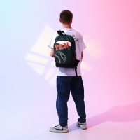 Рюкзак школьный текстильный Tennis, 46х30х10 см, вертикальный карман, цвет зелёный Рюкзак школьный текстильный Tennis, 46х30х10 см, вертикальный карман, цвет зелёный