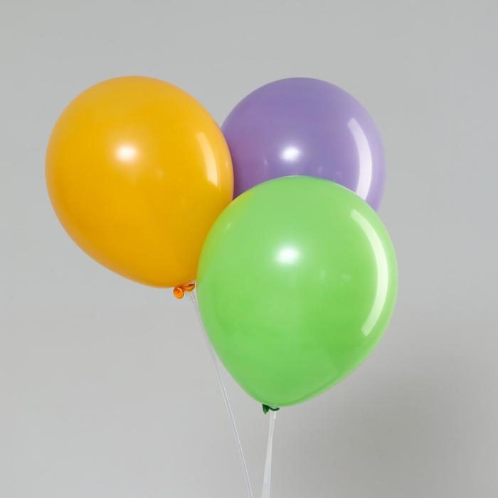 Шар латексный 10" &laquo;Макарун&raquo;, набор 100 шт., цвета МИКС