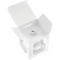 Елочный шар Finery Matt, 10 см, матовый белый Елочный шар Finery Matt, 10 см, матовый белый