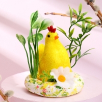 Декор пасхальный &laquo;Курочка в гнезде&raquo; 6 &times; 9 &times; 12,5 см