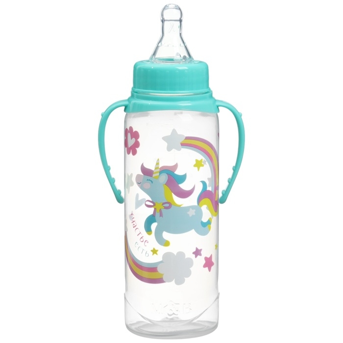 Подарочный детский набор «Волшебная пони»: бутылочки для кормления 150 и 250 мл, прямые, от 0 мес., цвет розовый Подарочный детский набор «Волшебная пони»: бутылочки для кормления 150 и 250 мл, прямые, от 0 мес., цвет розовый