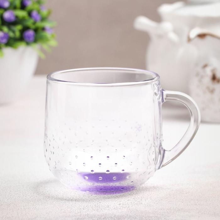 Кружка стеклянная &laquo;Грамине&raquo;, 300 мл, цвет МИКС