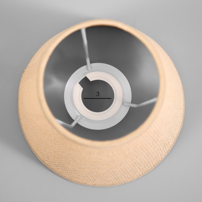 Абажур для люстры Абажур для люстры "Саржа" E27 бежевый 15х15х13 см