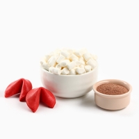 Подарочный набор &laquo;Волшебного года&raquo;: горячий шоколад 125 г ( 5 шт. х 25 г)., маршмеллоу 50 г., печенье с предсказаниями 4 шт.