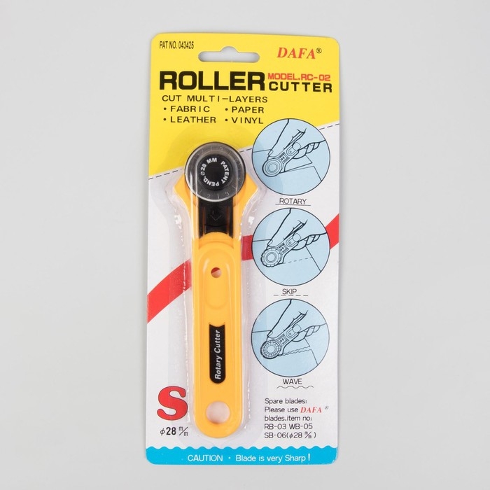 Нож раскройный дисковый, d = 28 мм, 14 × 4 см Нож раскройный дисковый, d = 28 мм, 14 × 4 см