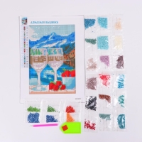 Алмазная мозаика с полным заполнением на холсте &laquo;Вино&raquo;, 20 х 30 см