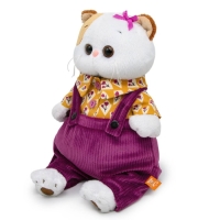 Мягкая игрушка &laquo;Ли-Ли&raquo;, в вельветовом полукомбинезоне, 24 см