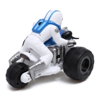 Перевертыш &laquo;Гонщик&raquo;, свет и звук, работает от батареек, цвет бело-синий