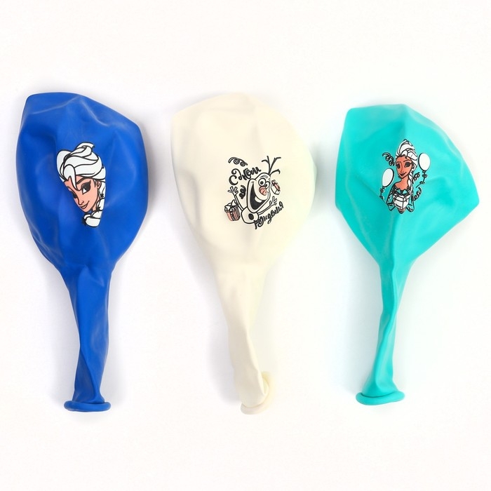 Шар воздушный "Анна и Эльза",12 дюйм, латексный, 5 штук, Холодное сердце