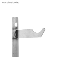 Кронштейн для чугунных радиаторов, двойной на планке, межосевое расстояние 500 мм Кронштейн для чугунных радиаторов, двойной на планке, межосевое расстояние 500 мм