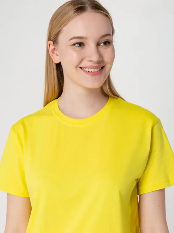 Футболка унисекс T-bolka 160, желтая, размер S