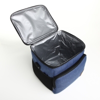 Термосумка на молнии, наружный карман, 12 л, цвет синий Термосумка на молнии, наружный карман, 12 л, цвет синий