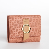 Кошелёк женский на кнопке, цвет розовый Кошелёк женский на кнопке, цвет розовый