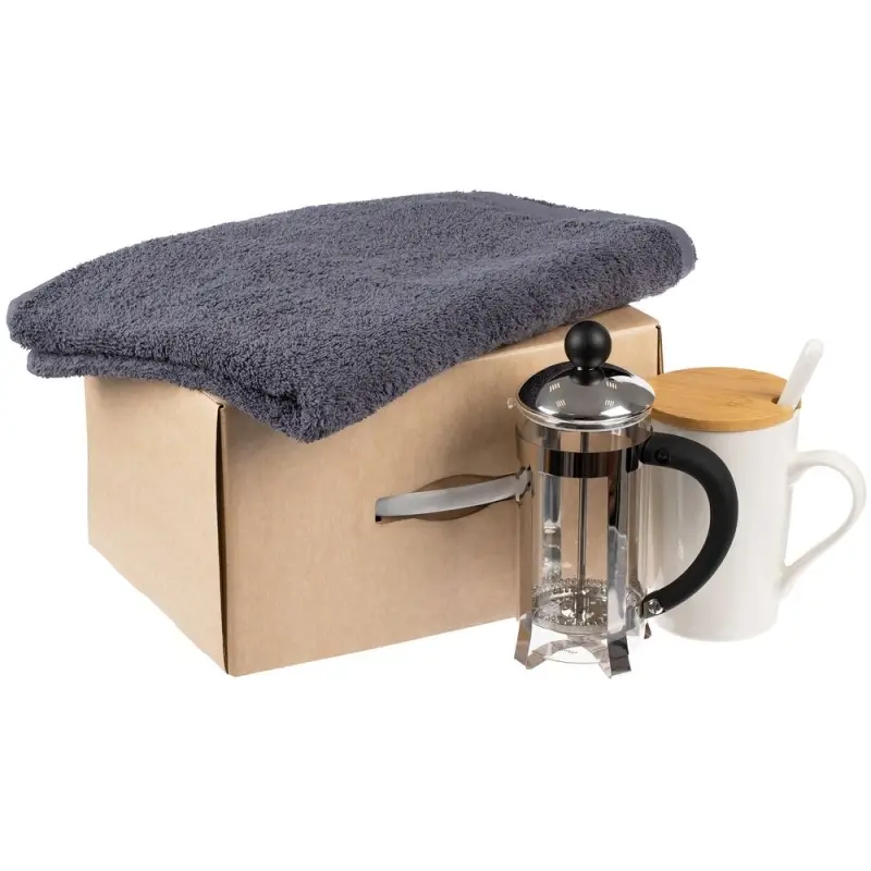 Коробка Matter High Light, крафт с белой ручкой Коробка Matter High Light, крафт с белой ручкой