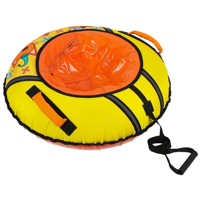 Тюбинг-ватрушка &laquo;Три кота&raquo;, ТБ1-80/ТК, диаметр чехла 85 см, тент/оксфорд