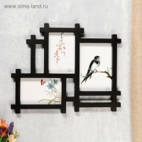 Фоторамка пластик на 3 фото 10х15, 13х18 см "Прямые линии" чёрная 30,5х38 см Фоторамка пластик на 3 фото 10х15, 13х18 см "Прямые линии" чёрная 30,5х38 см