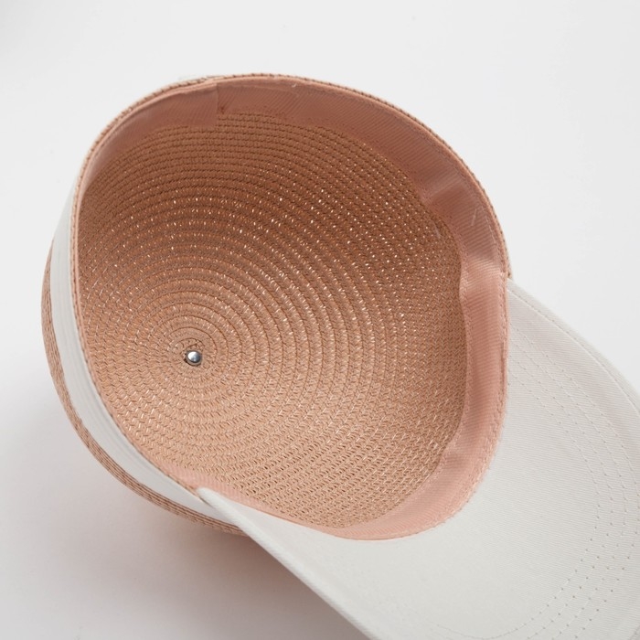 Кепка женская плетеная MINAKU цвет пудровый, размер 56-58 Кепка женская плетеная MINAKU цвет пудровый, размер 56-58