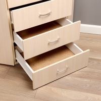 Комод угловой, 780х780х820, молочный дуб