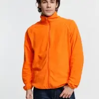 Куртка флисовая унисекс Fliska, оранжевая, размер XS/S