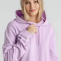 Толстовка с капюшоном унисекс Hoodie, сиреневая, размер XS