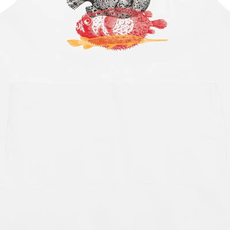 Фартук &laquo;Морские обитатели&raquo;, белый