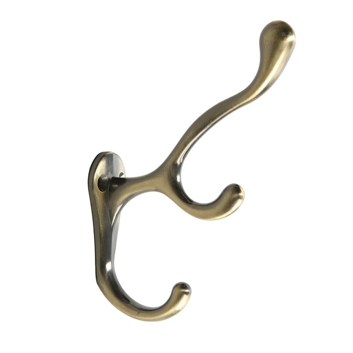 Крючок мебельный CAPPIO WAND, трехрожковый, бронза Крючок мебельный CAPPIO WAND, трехрожковый, бронза