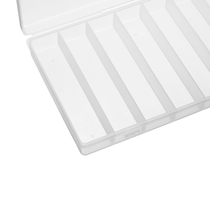 Контейнер для мелочей К-29, пластмасса, 17,5х11х2,5 см, прозрачный