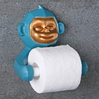 Держатель для туалетной бумаги "Обезьянка" зеленая Держатель для туалетной бумаги "Обезьянка" зеленая