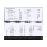 Планинг датированный 2025 года, 64 листа, Attomex. Orion, твердая обложка бумвинил с поролоном, тиснение фольгой, блок 70 г/м2, чёрный, 294 х 142мм