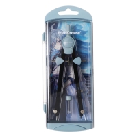 Готовальня ErichKrause "Manga", 2 предмета, пенал, голубой Готовальня ErichKrause "Manga", 2 предмета, пенал, голубой