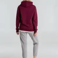 Толстовка с капюшоном унисекс Hoodie, бордовая, размер S Толстовка с капюшоном унисекс Hoodie, бордовая, размер S