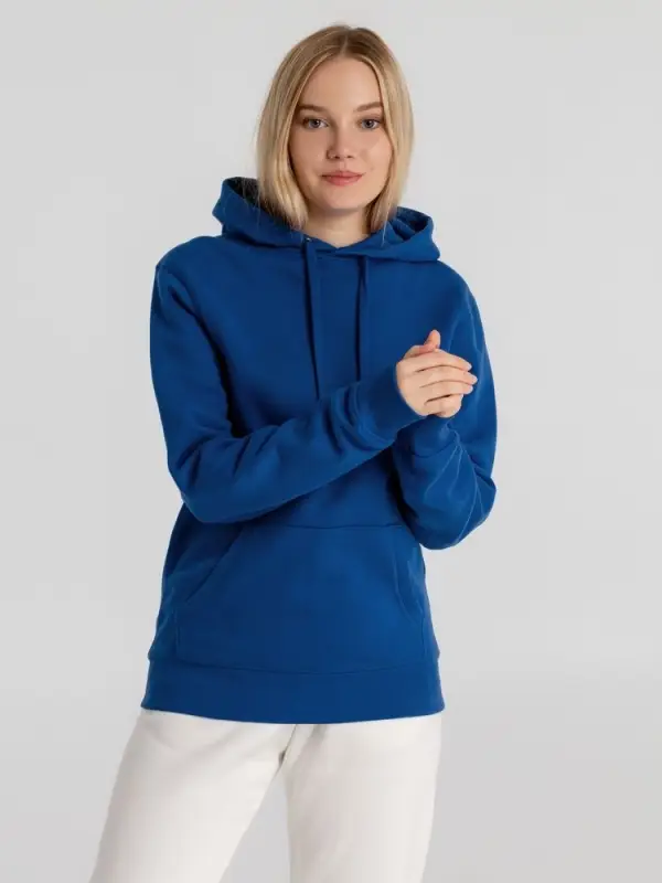Толстовка с капюшоном унисекс King, ярко-синяя, размер 4XL
